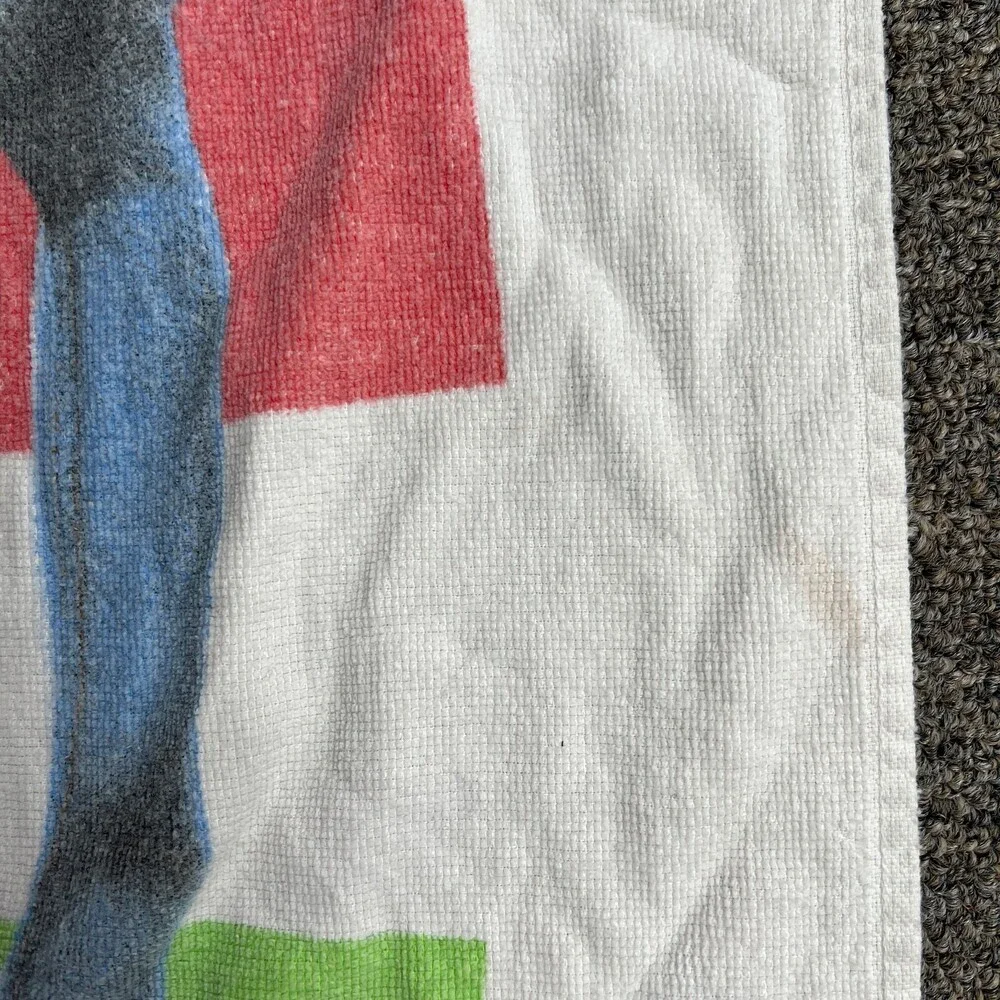 Vintage Disney Pixar Toy Story Beach Towel White Cartoon Anime AOP Buzz Tapestry